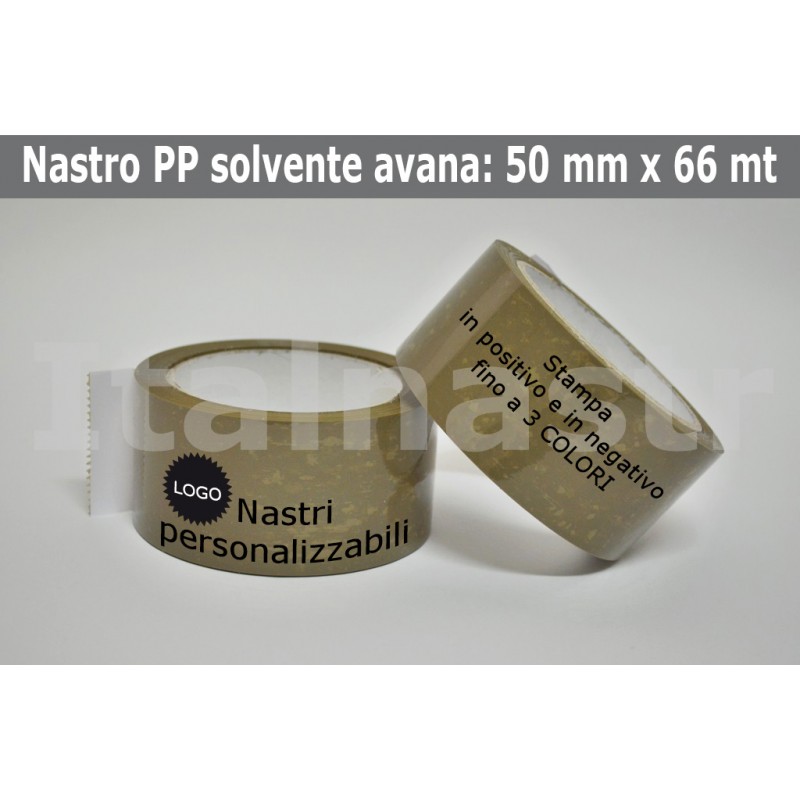 Confezione Nastri Adesivi PP Solvente 50 mm. x 66 mt.